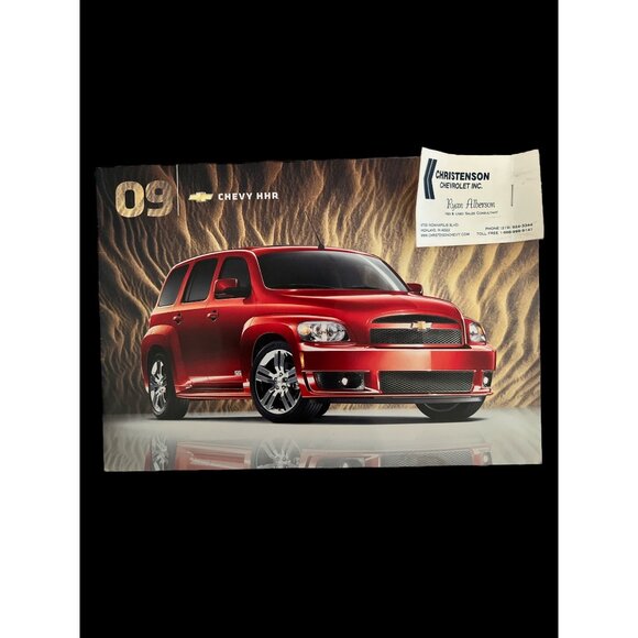 2009 Chevrolet HHR Dealership Showroom Brochure W Old Dealer Business Card LT LS - Picture 1 of 3
